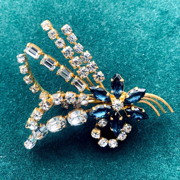 Vintage gemstone brooch. - Picture 1 of 4